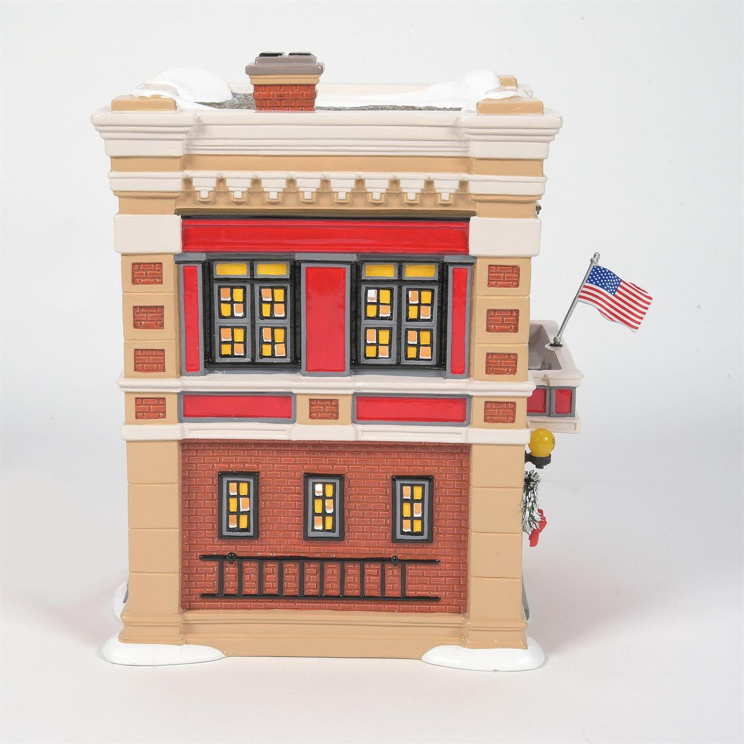 Snow Village Engine 223 Fire House #6011422